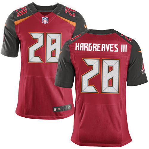 Nike Buccaneers #28 Vernon Hargreaves III Red Team Color Men's Stitched NFL New Elite Jersey